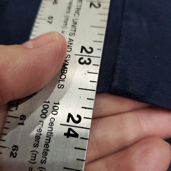 Tommy Hilfiger Cropped Pants Women Size 16 Navy Blue Sailor Stretch Comfort - Picture 14 of 14